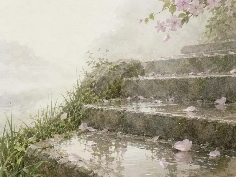 丁香石阶的雨信 · 51全站短剧免会员门户 今日物语插画 · 丁香初雨